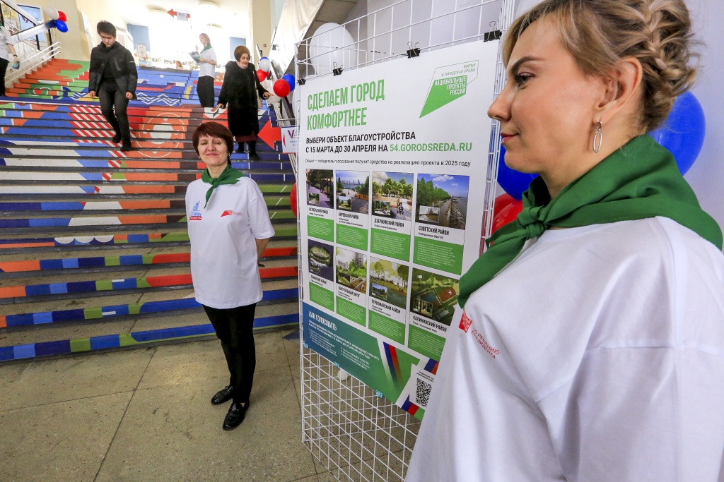 В Новосибирске началось голосование за объекты благоустройства